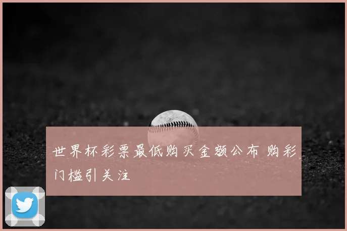 世界杯彩票最低购买金额公布 购彩门槛引关注